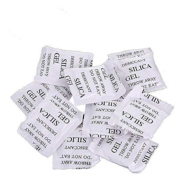 200 Pack Silicagel Torkmedel Giftfritt Fukt Absorbent Torr Fuktsäker Korrosionsskydd As Shown 4.00X3.50X0.50CM