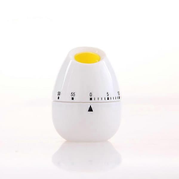 ZK-1pc Egg Kjøkken Timer Klok Hvit