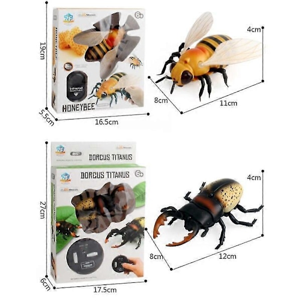 Infrarød RC Insekt Fjernkontroll Simulering Mantis Spøk Spøk Triks Bugs Barn Gave 9