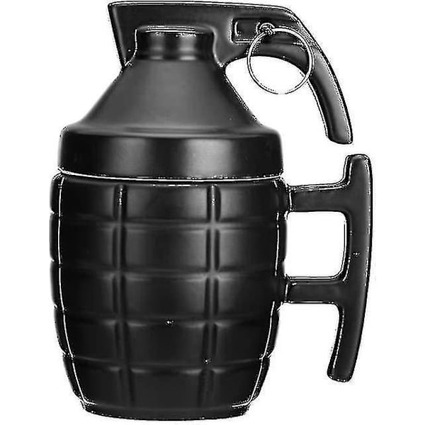 Uutuus Keramiikka Granaatti Kahvimuki Kansi Funny Grenade Milk Tea Kahvikuppi Isä JoululahjatBY