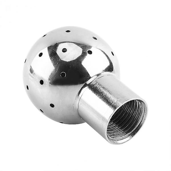 Sanitært rustfrit stål 304 tank sprøjte rengøringskugle fast/roterende 360 CIP rengøring 1/2\" BSP gevind hun-tilslutning med rengøringsdiameter 1m-6m(f