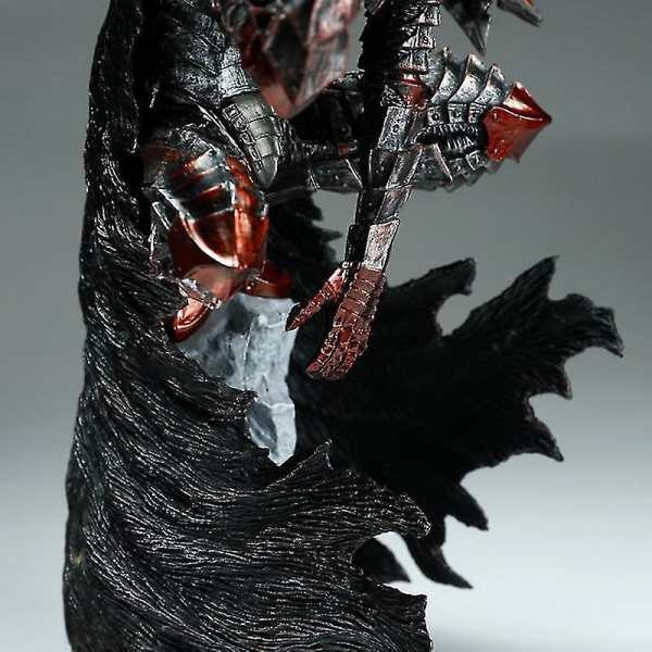 Berserk Guts L Anime Figur - Guts Berserker Armor Action Figur - Berserk Black Swordsman Figurine Samling Model Duk Legetøj 25cm 17cm With box