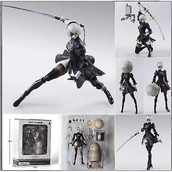 Anime Nier:Automata 2B Yorha No 2 Type B Naisfiguuri Phicen Action PVC [HK] A