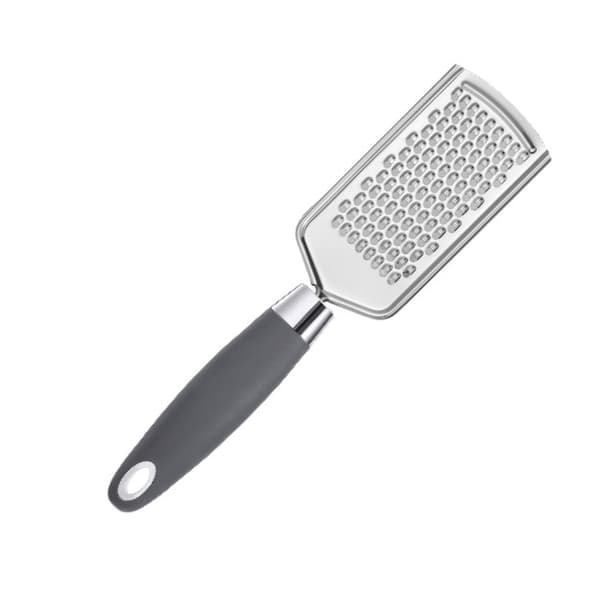 Stainless Steel Cheese Grater with Rubber Handle