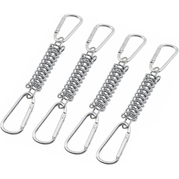 4pcs Awning Attachment Set Tension Spring, Alloy Spring Awning Spring Buckle, Heavy Duty Sun Shade Sail Fixing KitBY