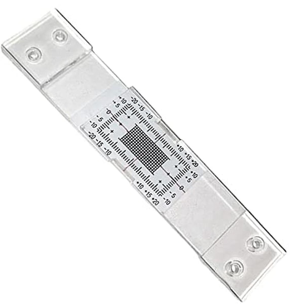 Crack Monitoring Record, 1Pcs Crack Measurement Tool, Crack Width Gauge, Clear Acrylic Corner Crack