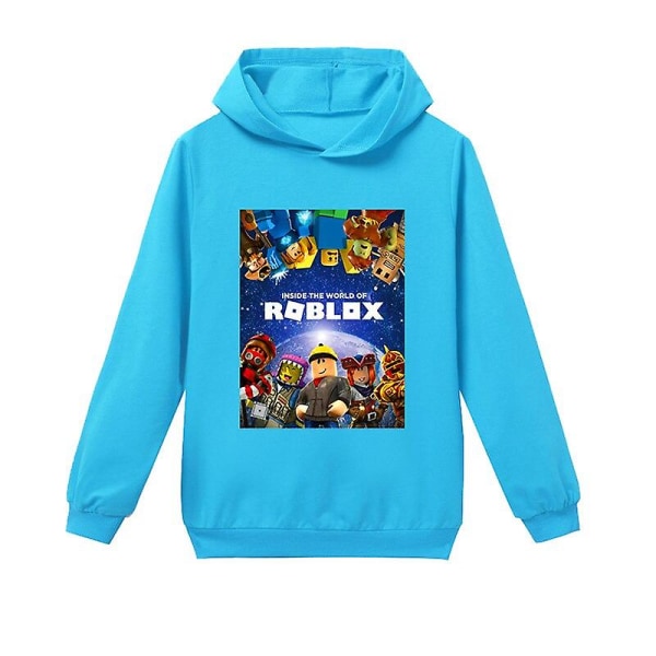 Forår Efterår Roblox Børnetøj Drenge Piger Grafisk T-shirt Teenagere Hoodies Hættetrøje Top Børnetøj 2-16 år 130 7-8Y as show