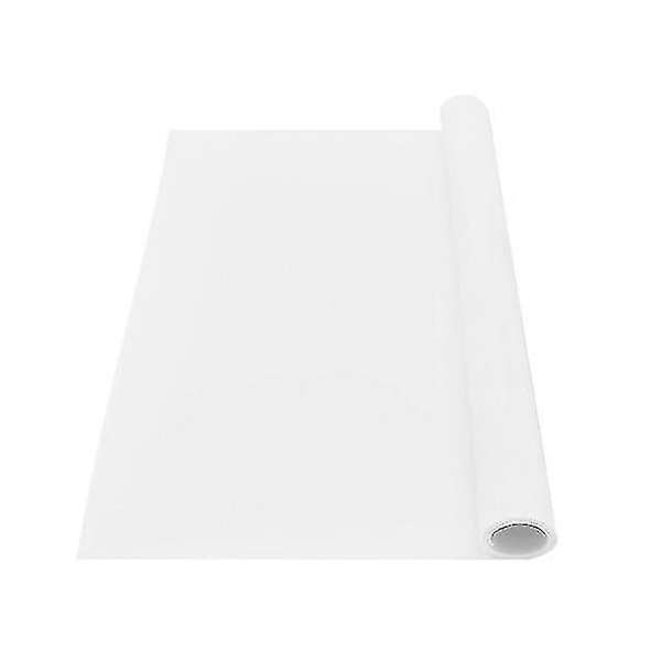 Ekstra stor silikonmatte, varmebestandig, vanntett, kjøkkenbenkbeskytter, vinylhåndverksmatter, sklisikker bordmatte White translucent 40 X 50 CM
