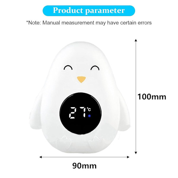 Vauvan kylpylämpömittari, kylpyveden lämpötilan mittari, LED-kylpylämpömittari, vauvan kylpykelluva lelu, vauvan kylpy ja lämpömittariBY White Penguin