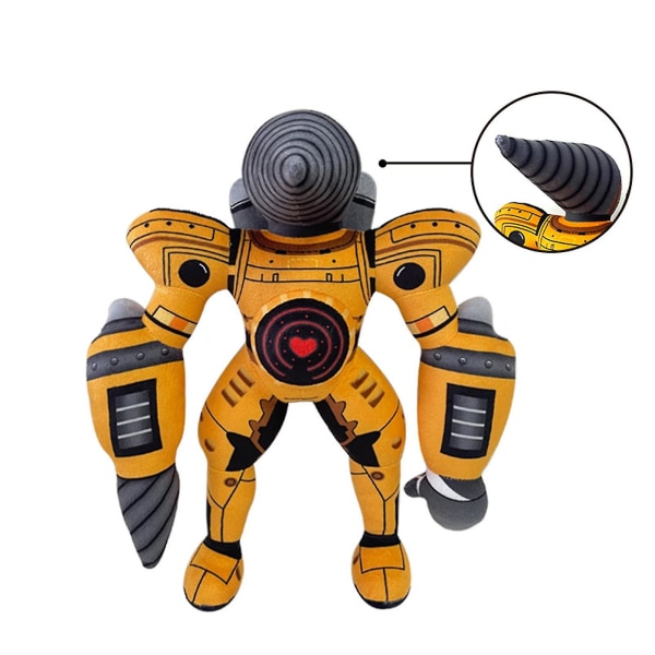 Uusi Titan Drillman Plush Skibidi Toilet -peli Pehmolelu Nuken Leikki Fanit Lapset Lahja Nopea (FMYED) Yellow