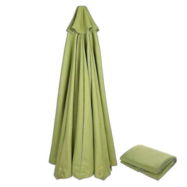 A-bedste Sælgende Udskiftningsstof Haveparasol Baldakin Dæksel Til 3m 6/8 Arm Terrasse Solparasol 50% Tilbud Agate Green 300cm*6k