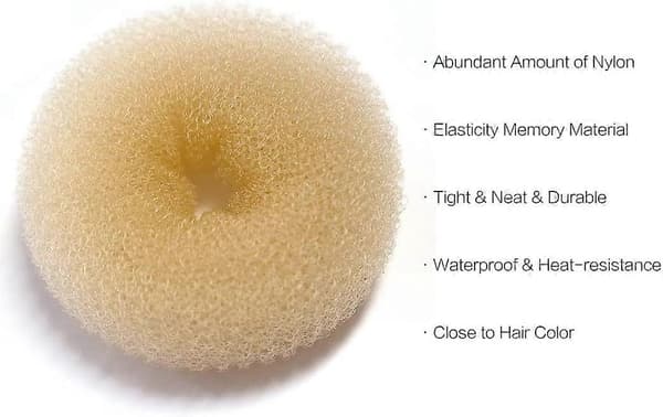 3 stk. Donut Bun Hårstyling Verktøy Chignon Maker (1 Stor, 1 Medium, 1 Liten)