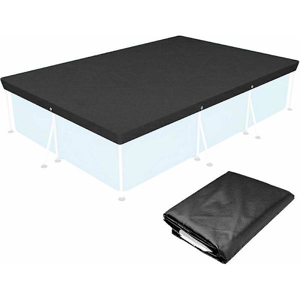 Uima-allaspeite, 300*201cm Suorakulmainen Uima-allaspeite, Maanpäällinen Uima-allas Talvipeite, Taitettava Vedenpitävä Pölytiivis Uima-allaspeite