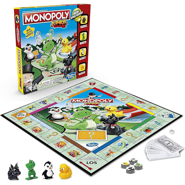 Monopoly Junior, det klassiske brettspillet for barn, familiespill, fra 5 år