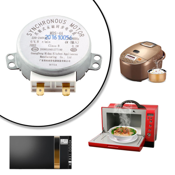 Synkroninen moottori, lautasmoottori 4w 50/60hz Midea MDS-4A mikroaaltouunille