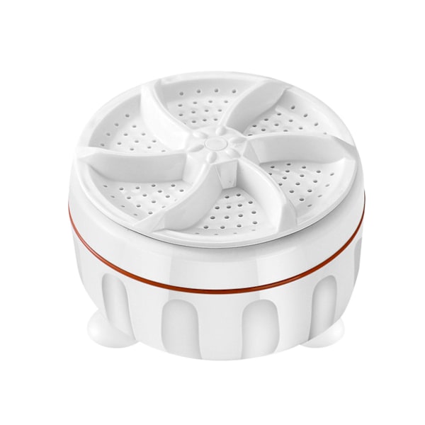 Bærbar vaskemaskine, mini vaskemaskine, mini opvaskemaskiner Turbo med USB, velegnet til hjemmevirksomhed, rejser, kollegieværelse, autocamper, lejlighed white