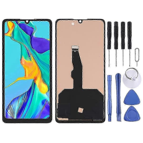 Huawei P30 LCD-skærm og digitizer fuld samling (ingen fingeraftryks-ID)