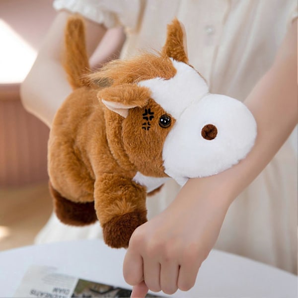 Plush Farm Animal Hånddukke Legetøj Bevægelig Mund Hund And Hest Ko Får Gris Hånddukke Dukke Fortælling Prop Børnegaver NY Little Pig