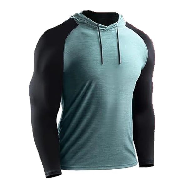 Bodybuilding Muskel Hoodie Mænd Sportswear Træningsjakke Fitness Træning Pullover Atletisk Tracksuirt Løb Hoodie Mænd Light Green XXXL(85-100kg)