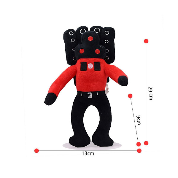 Skibidi Toilet Plush, 11 tuuman Speakerman Bosses Plushie -lelut Täytetyt eläimet Plushie -nukke Täytetyt Plushie -nukkelelut Lahjat