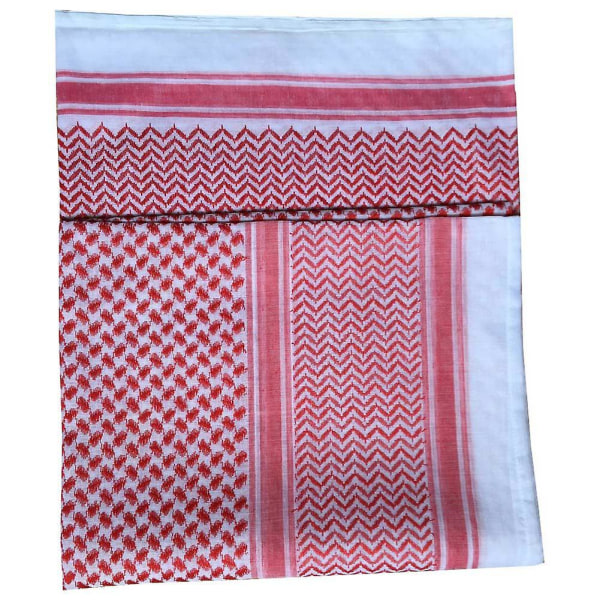 Huvudscarf för män, islamisk tryckt scarf, turban, arabiskt huvudskydd, huvudduk White