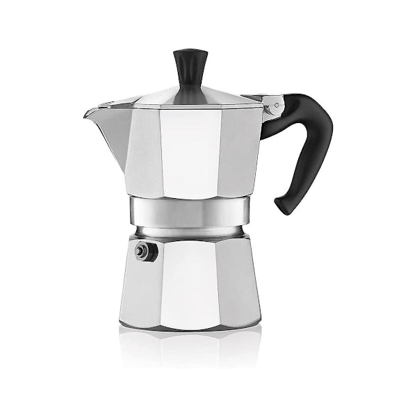 Ikoniset Espressokeitin, Tekee Aitoa Italialaista Kahvia, Moka-Pannu, , Hopea Kahvipannu as shown