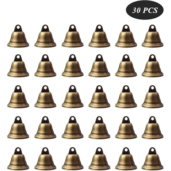 30 Stykker Små Vintage Bronze Håndklokker Vintage Klokker Vintage Bronze Jingle Bells Vintage Bronze Klokker Mini Håndklokke Bronze Klokke Håndlavet Lille Klokke