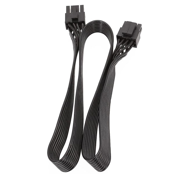 Cpu 8-stiftshane till Cpu 8-stiftshane (4+4 stift) hane Eps-12v moderkort strömadapterkabel för modulär ström [DM] Black