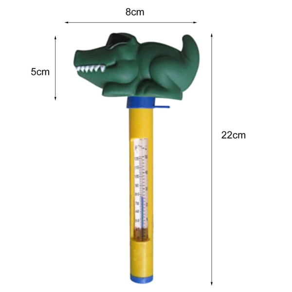 Sjov Bærbar Tegneserie Mønster Nøjagtig Eva Flydende Termometer Pool Termometer Til SwimmingpoolBY Crocodile
