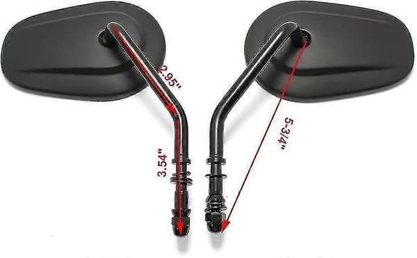 8mm Sorte Styrvinger til Harley Davidson Dyna Super Glide Street Glide Road Glide og Softail Modeller A129