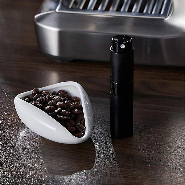 Kaffe Bønne Dosering Kop og Sprøjteflaske Sæt Keramisk Dosering Espresso Sprøjte Enkelt Dosis Måling T White  Black