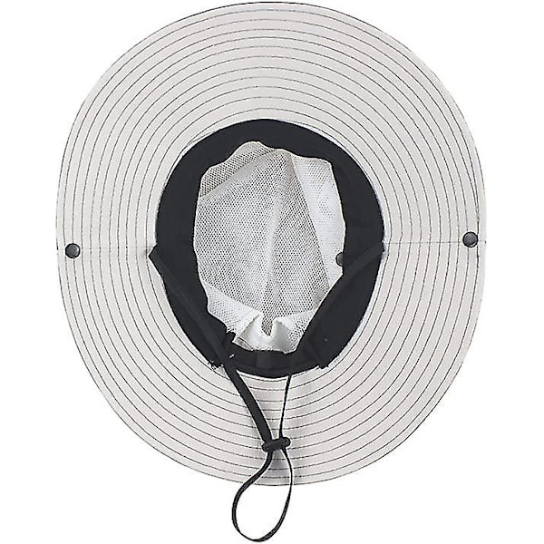 Dam sommar solhatt bred brätte utomhus UV-skydd hatt hopfällbar hästsvans hink keps för strand fiske vandring  (FMY) Beige