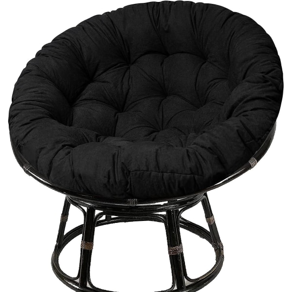 Papasan Stolputepute, Polstret Stolpute, Dobbel Papasan Pute med 8 Sklisikre Bånd (1-pakning) (Svart)BY Black