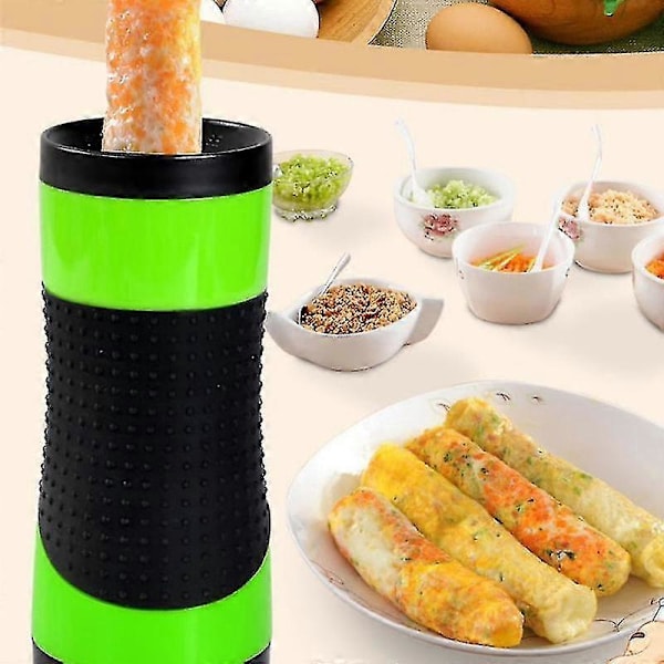 Sähköinen munarullakone DIY Omelettipullo-sd Kannettava kotikäyttöön Green