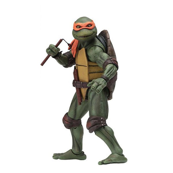 7\" Teenage Mutant Ninja Turtles Actionfigurer Legetøj Samleobjekter Hjemmedekoration Gaver Til Børn Voksne Orange
