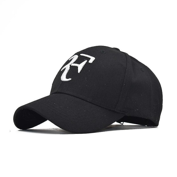 Roger Federer Hat Baseball Cap Sun Hat (FMY) Black