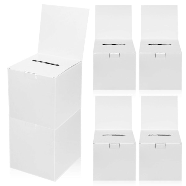 6 Pcs Raffle Boxes Voting Boxes Ballot Boxes Cardboard Boxes Storage Organizers Present Boxes