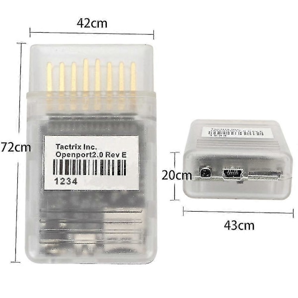 2024 Nya Modeller J253 Full Chip Openport 2.0 ECU Flashing Tool kompatibel med OBD2 Bildiagnostik och Tuning