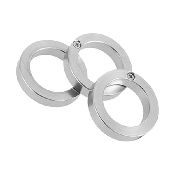Udendørs Foldbar Ring Multifunktionel Hård Rustfrit Stål Fingerringe til Jubilæum Nytårsdag Fest Ferie Smykkegave
