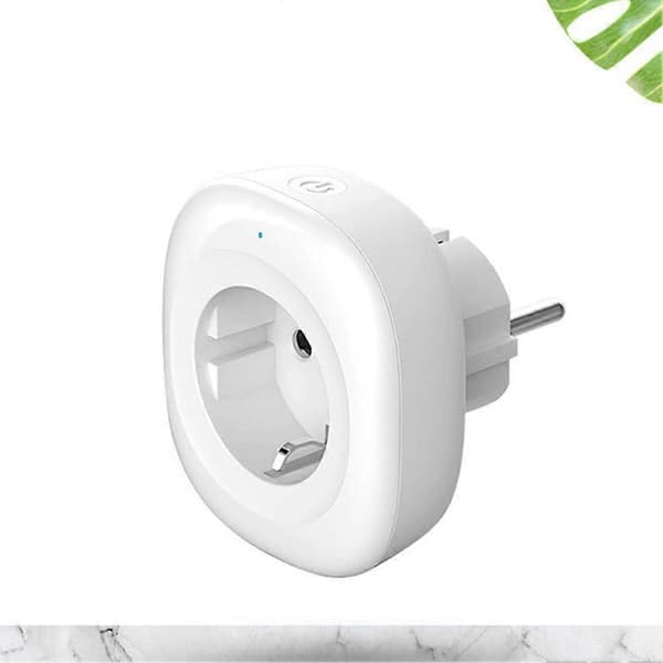 Zigbee Plugg Veggkontakt EU 16A Smart Adapter Strømovervåking Fjernstyrt Stemmekontroll for Alexa Tuya [DB]