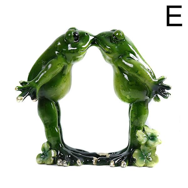 Harpiks Yoga Frø Dekoration Nordisk Stil Stue Hjem Tilbehør Dyr Skrivebords Ornamenter Bryllupsgave E