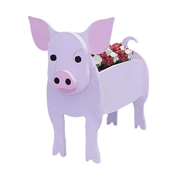 Djurfoderkruka Växtkrukor Trädgård Djurformad Kruka Växtkruka-djurförvaringsbehållare Krukor Kontor Hem Husuppvärmning Dekorationer Pink Pig