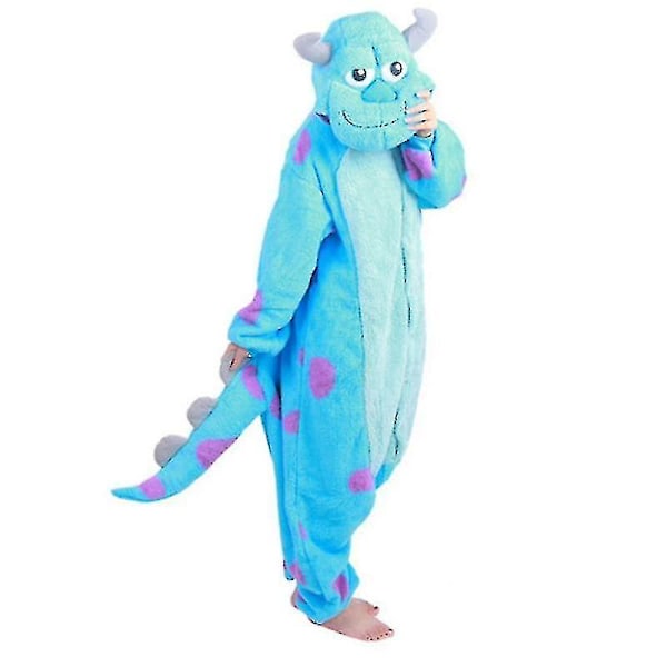 XXL Voksen Kids Kigurumi Ny Ankomst Dyr Tegneserie Blå Hund Onesie Pyjamas Julekostume Z Mike kids140 Fit135-145cm