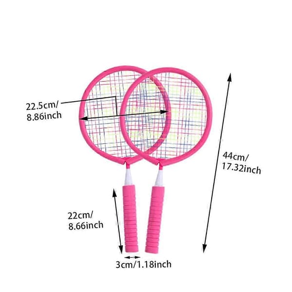 Badmintonsæt til børn, Mini badmintonsæt med 10 badmintonbolde til børn fra 2-12 år