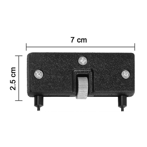 Urremåler til ur, justerbar rektangulær urremåler til urkasse, presselukker og -åbner, skruenøgle til reparation