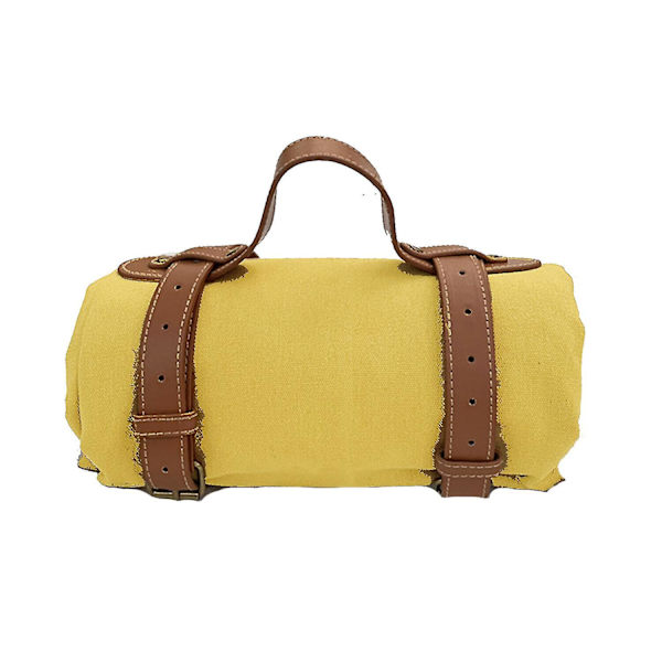 Erittäin suuri piknik-ulkotakki kätevää matto-tote-keväällä ja kesällä - loistava rannalle, leirintäalueelle, hiekkaa hylkivä Yellow M