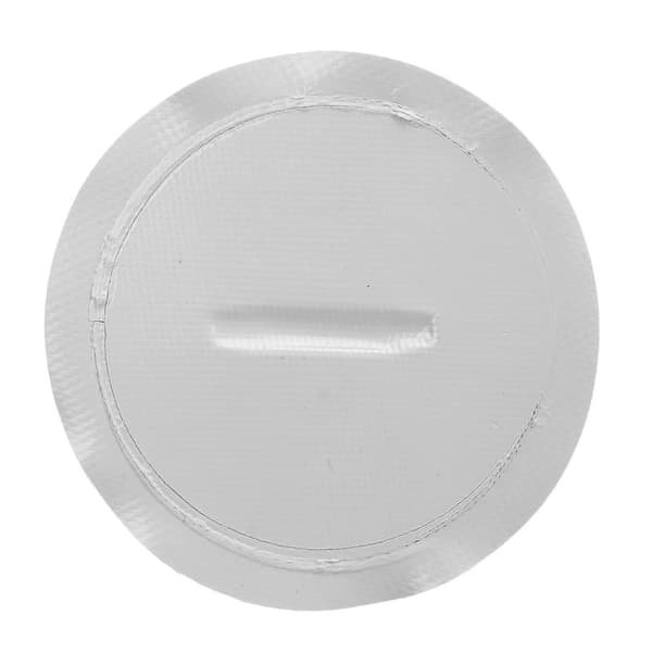 4 stk. PVC D-ring patch i rustfrit stål med 30 cm ankerreb, grå paddleboard kano rafting tilbehør