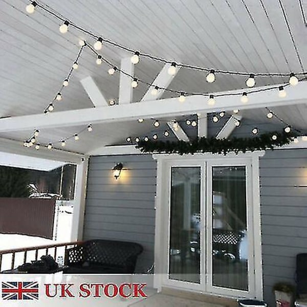 5m 10m 15m Utendørs Hage Bryllup Industriell Festoon Pærestreng LED Lys BY 10M COOL WHITE