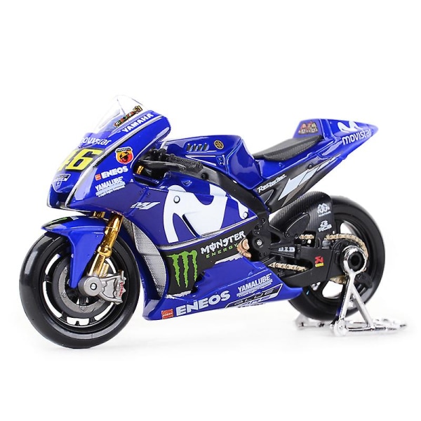 Maisto 1:18 2022 Gp Racing Yamaha Factory Racing Team Støbt Metal Model Motorcykel Samleobjekter [DmS] 2018 Yamaha 46