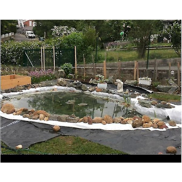 Gummidam Sort Damdug til Vandhave Koi Damme Strømme Springvand 3*3m